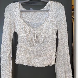 Coast Long Sleeve Cropped Blouse